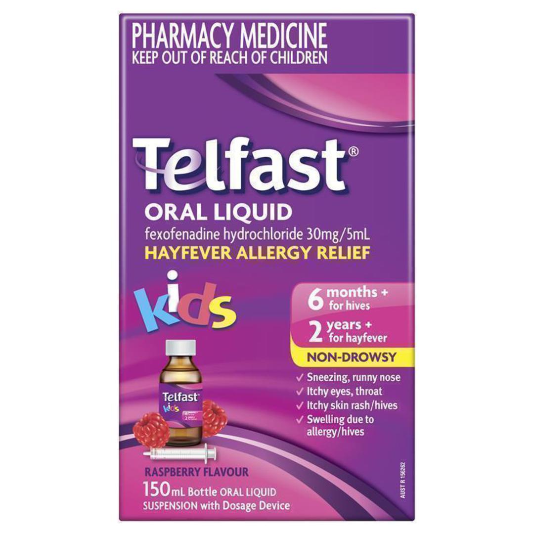 Telfast Childrens Elixir 150mL (Fexofenadine) image 0